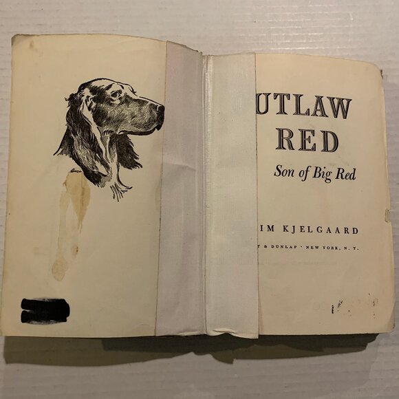 Outlaw Red - Jim Kjelgaard - Rare Hardcover Book - Vintage Kids - Picture 6 of 6